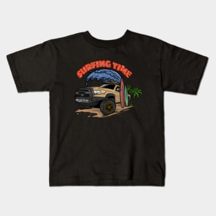 4Runner Toyota Surfing Time Holiday - Peanut Kids T-Shirt